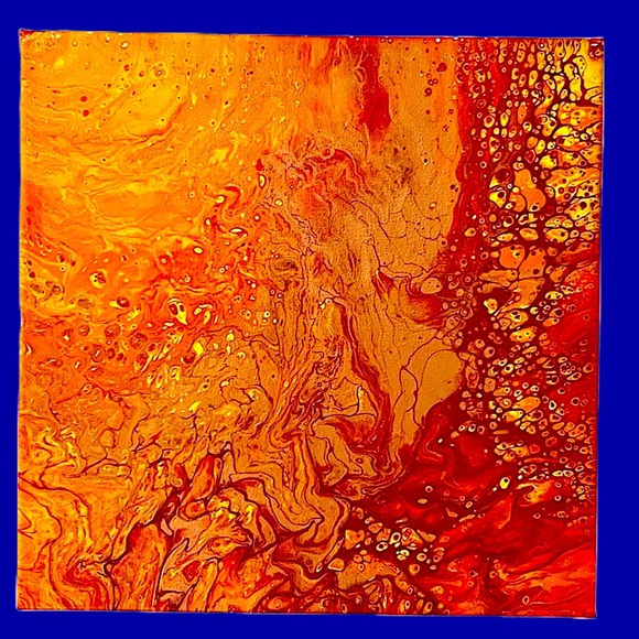 Stranger Things Fan Art Fire to Lava Melding Earth - Picture 1 of 1